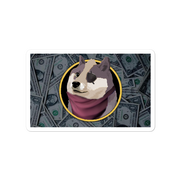 Wolf Doge Cash Stickers-SMASHGEAR