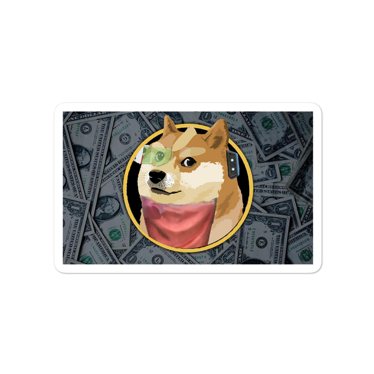 Fox Doge Cash Stickers-SMASHGEAR
