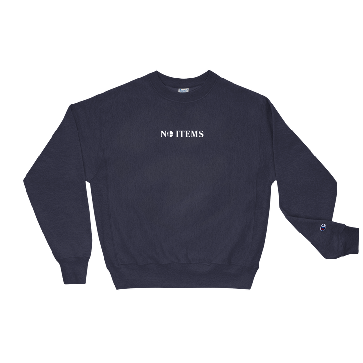 No Items Champion Sweatshirt-SMASHGEAR