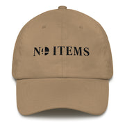 NO ITEMS DAD HAT (BLACK)-SMASHGEAR