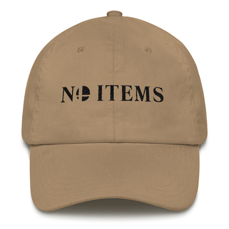 NO ITEMS DAD HAT (BLACK)-SMASHGEAR