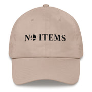 NO ITEMS DAD HAT (BLACK)-SMASHGEAR