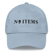 NO ITEMS DAD HAT (BLACK)-SMASHGEAR