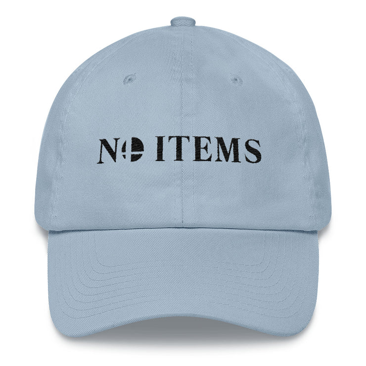 NO ITEMS DAD HAT (BLACK)-SMASHGEAR