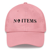 NO ITEMS DAD HAT (BLACK)-SMASHGEAR