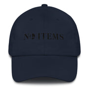 NO ITEMS DAD HAT (BLACK)-SMASHGEAR