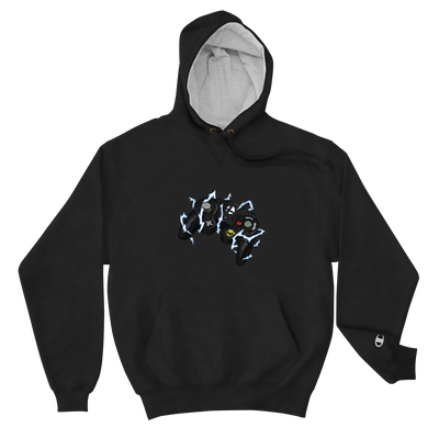 BLACK CONTROLLER CHAMPION HOODIE-SMASHGEAR